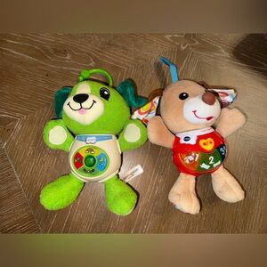 Leap Frog Sing and Snuggle Scout and Cuddle Sing Pup Interactive Plush Toy 8"